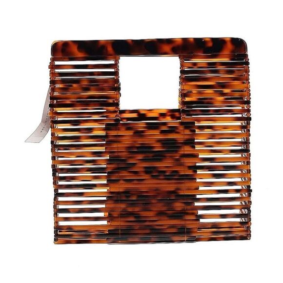 Anthropologie caged lucite basket bag NWT - Picture 6 of 8